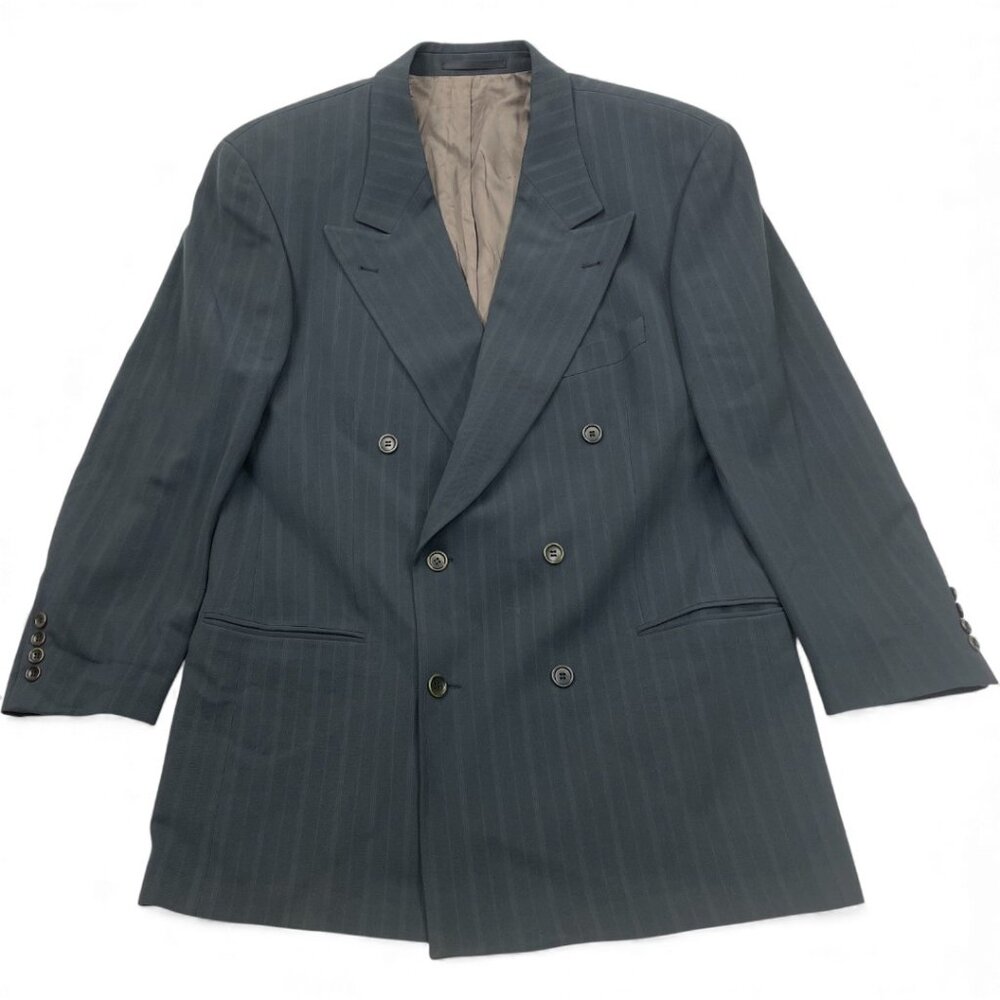 Hugo Boss Celsius Omega Double Breasted Wool Blazer Sport Coat Jacket Men's 46R